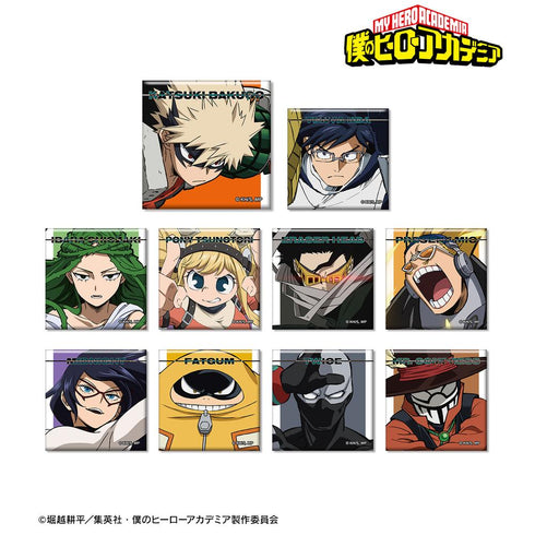 『僕のヒーローアカデミア』トレーディングスクエア缶バッジ ver.B(単位/BOX)【202508再販】